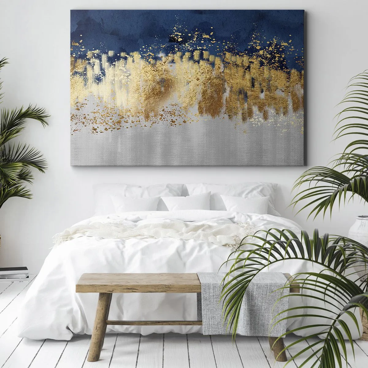 Tablou pe pânză - Compoziție modernă cu bliț - 100x70 cm