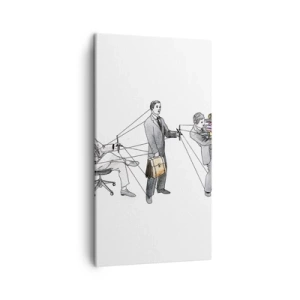 Tablou pe pânză - Fiecare are stăpânul său - 45x80 cm