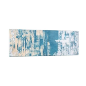 Tablou pe sticlă - Prin ţurţur de gheață - 90x30 cm