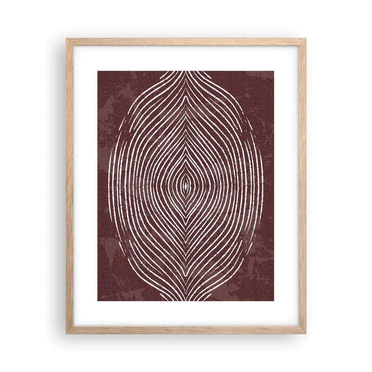 Poster în ramă de stejar deschis - Spațiul vorbește - 40x50 cm