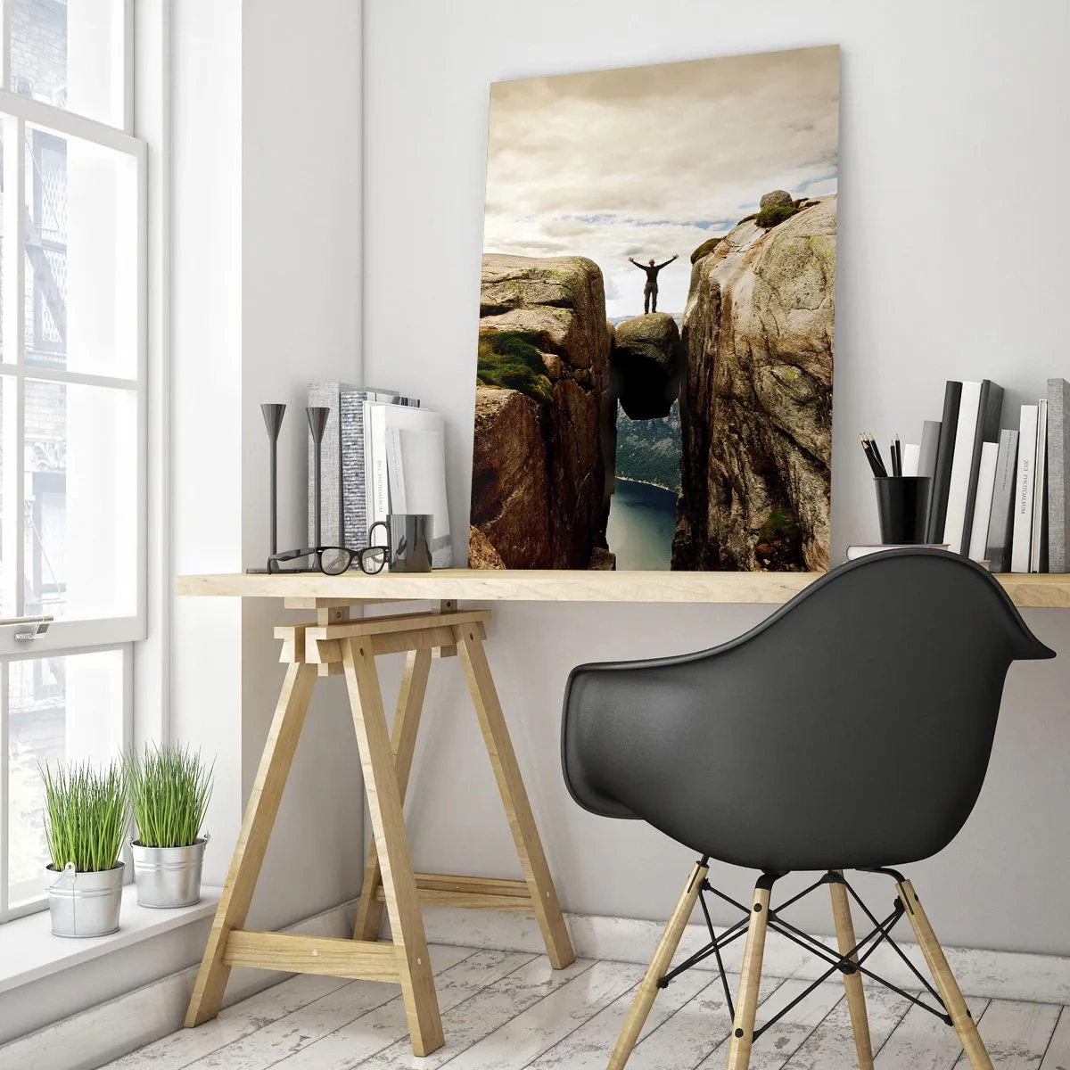 Tablou pe sticlă - Cum mă simt!? - 50x70 cm