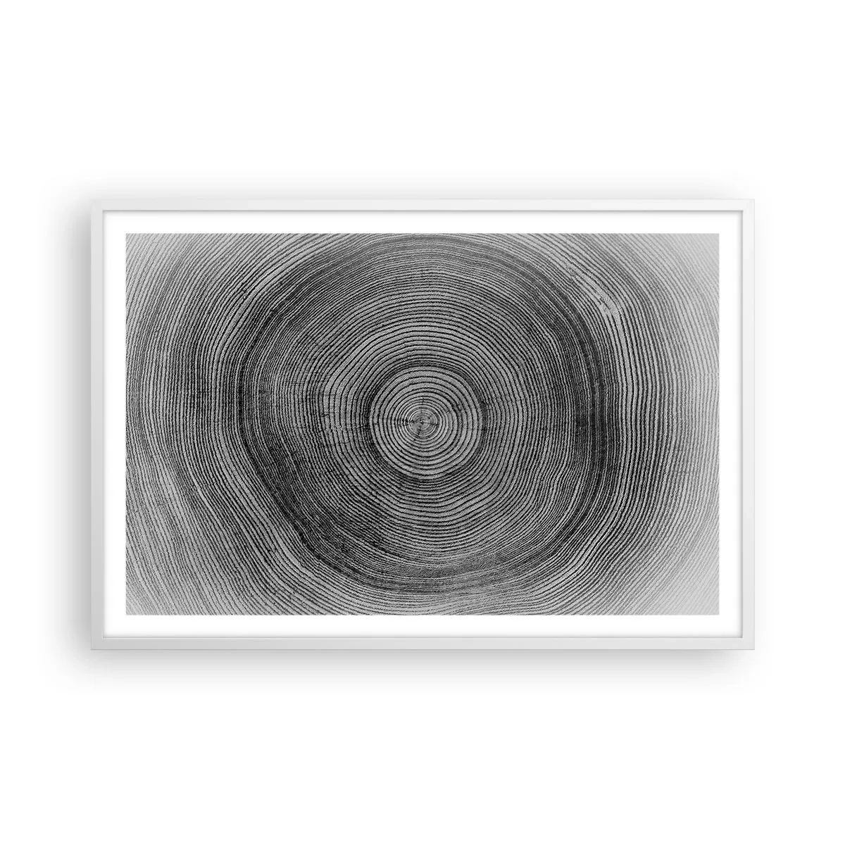 Poster în ramă albă - Un semn al vremurilor - 91x61 cm