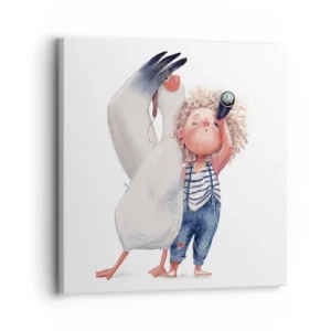 Tablou pe pânză - Un plan pentru o călătorie minunată - 30x30 cm