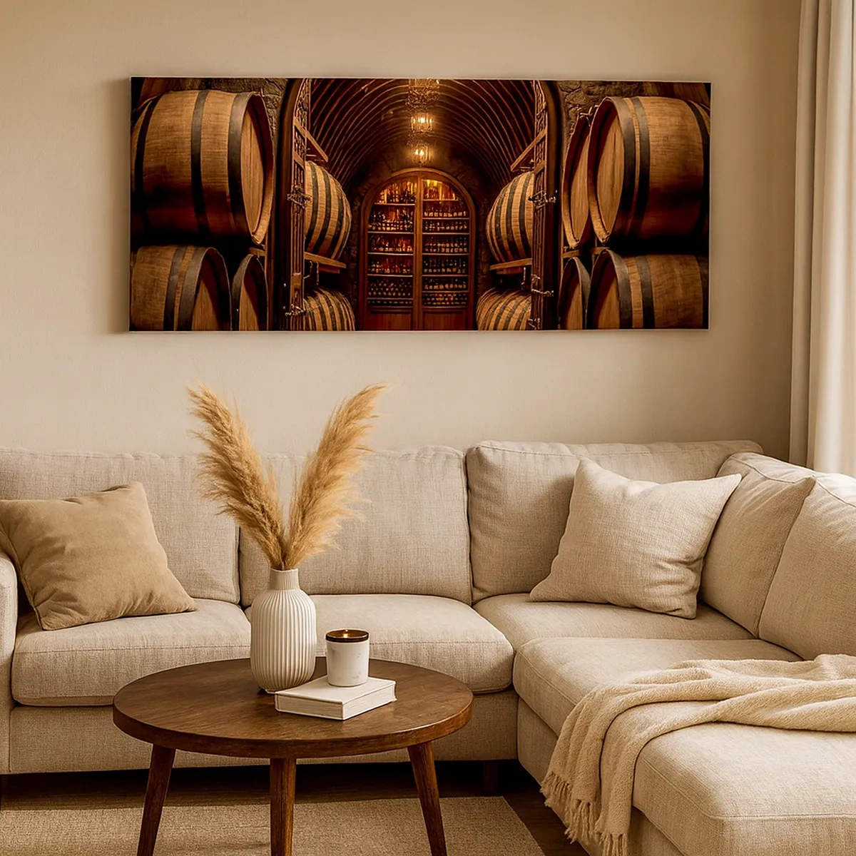 Tablou pe pânză - Beciul cu atmosferă - 30x30 cm