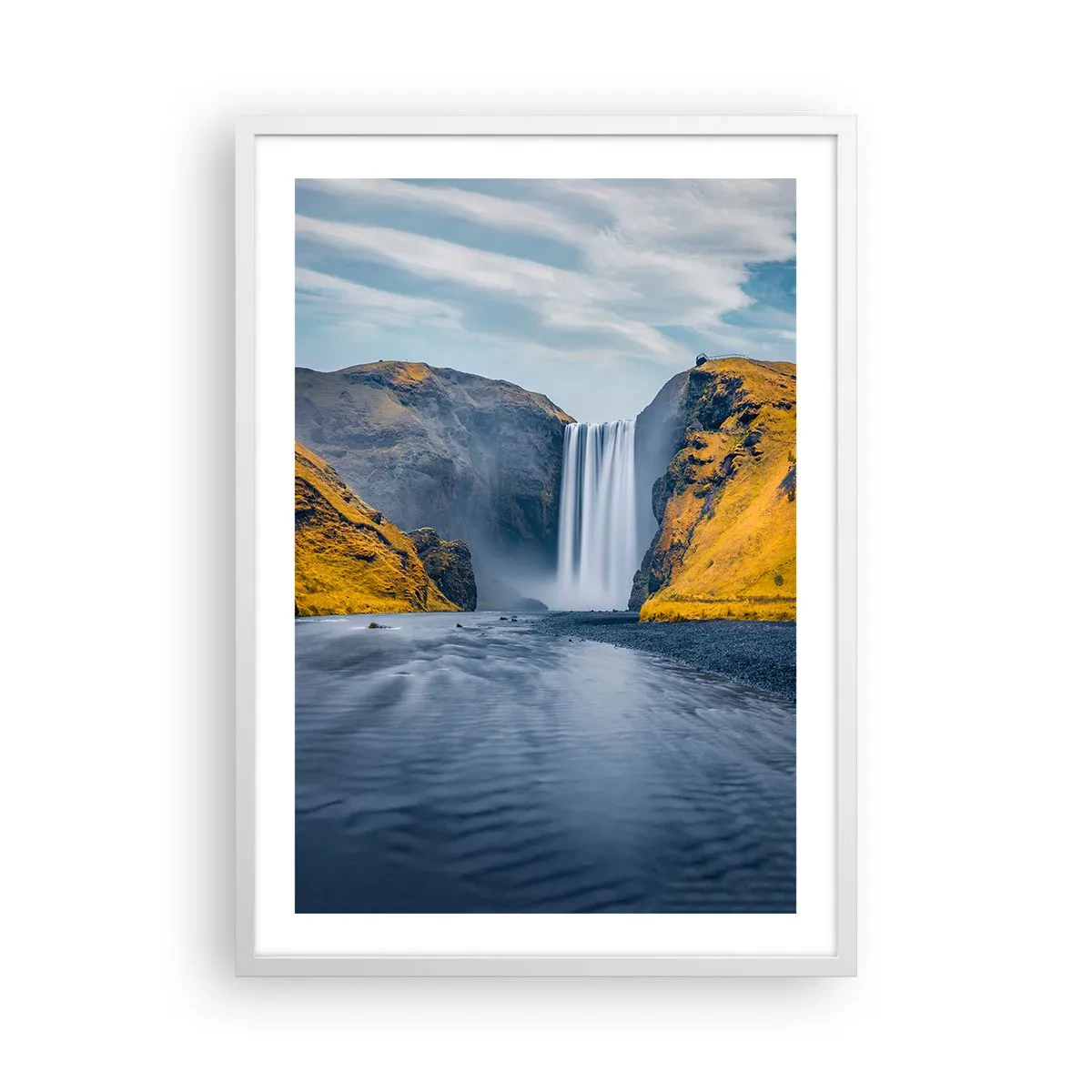 Poster în ramă albă - Durată eternă, mișcare eternă - 50x70 cm