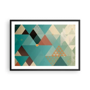 Poster în ramă neagră - Unitatea multiplicității, multiplicitatea unității - 70x50 cm