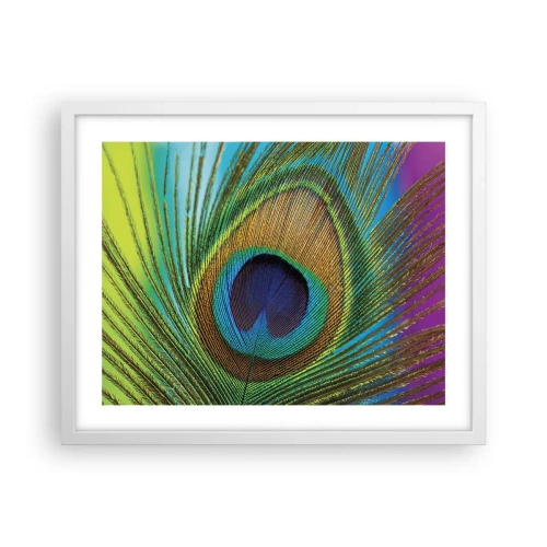 Poster în ramă albă - Ochi în ochi - 50x40 cm