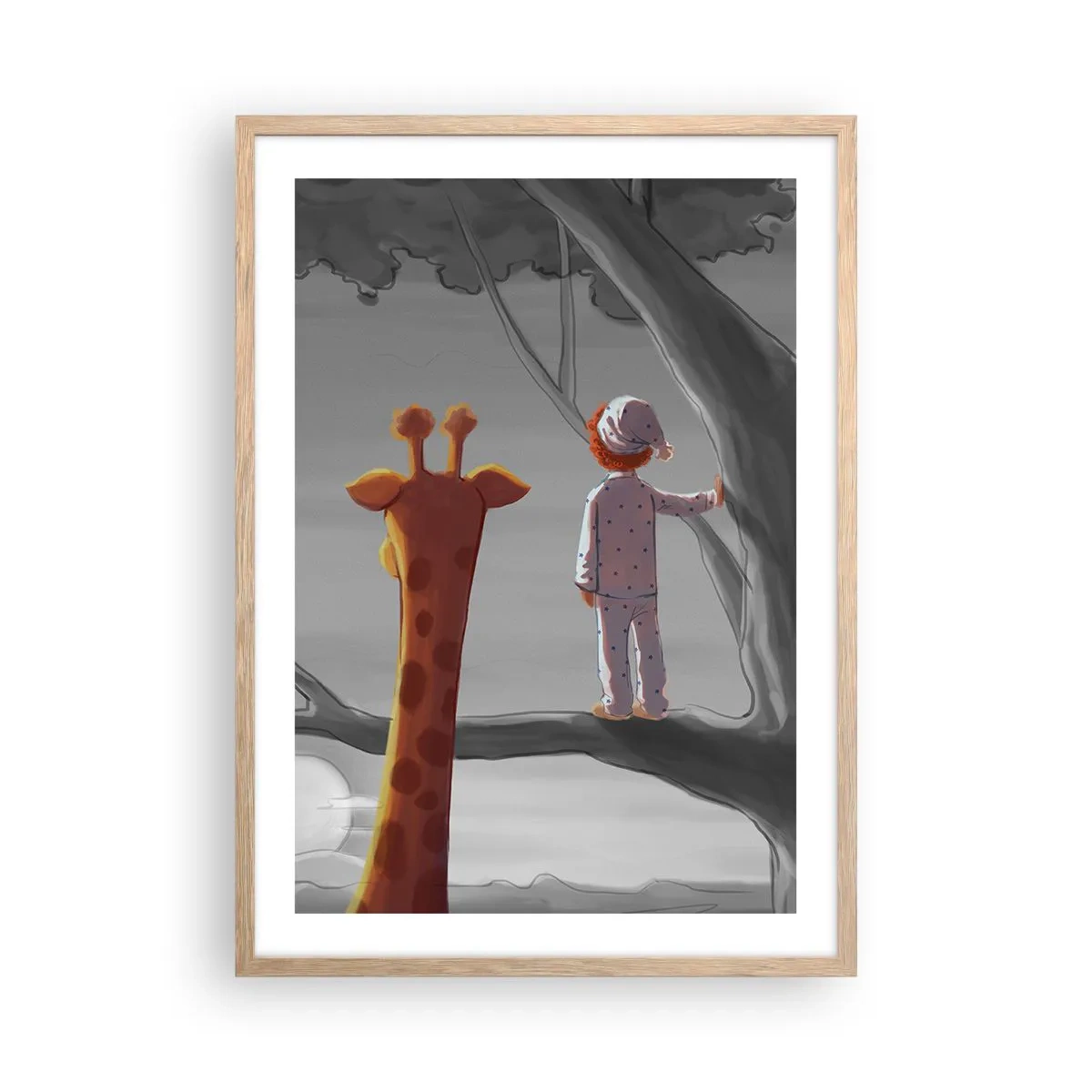 Poster în ramă de stejar deschis - Acest lucru se întâmplă cu adevărat - 50x70 cm