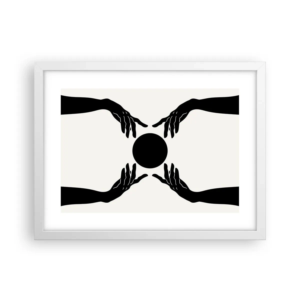 Poster în ramă albă - Semnul secret - 40x30 cm