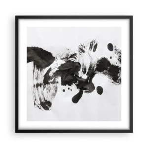 Poster în ramă neagră - Metodă în nebunie? - 50x50 cm