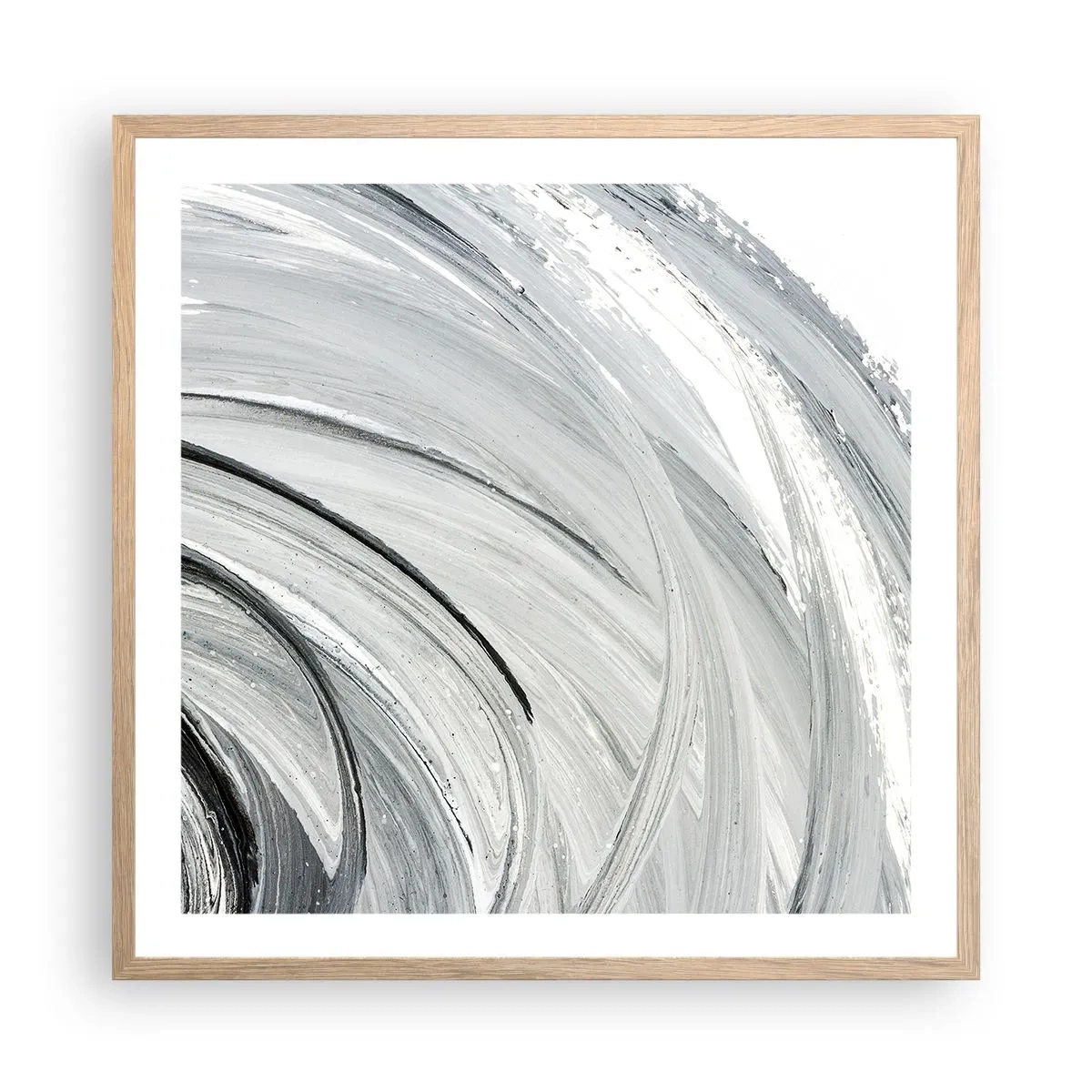 Poster în ramă de stejar deschis - Compoziție orbitală - 60x60 cm