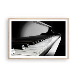 Poster în ramă de stejar deschis - Armonia formelor și a culorilor - 91x61 cm