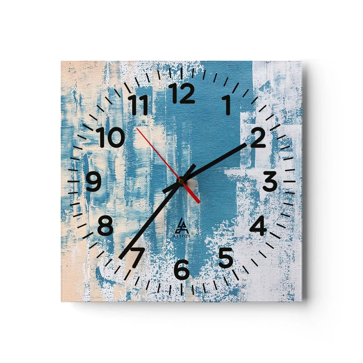 Ceas de perete - Ceas pe sticlă - Prin ţurţur de gheață - 30x30 cm