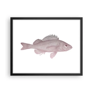 Poster în ramă neagră - Pește cu ochi mari - 50x40 cm