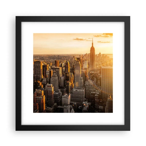 Poster în ramă neagră - Crescând la soare - 30x30 cm