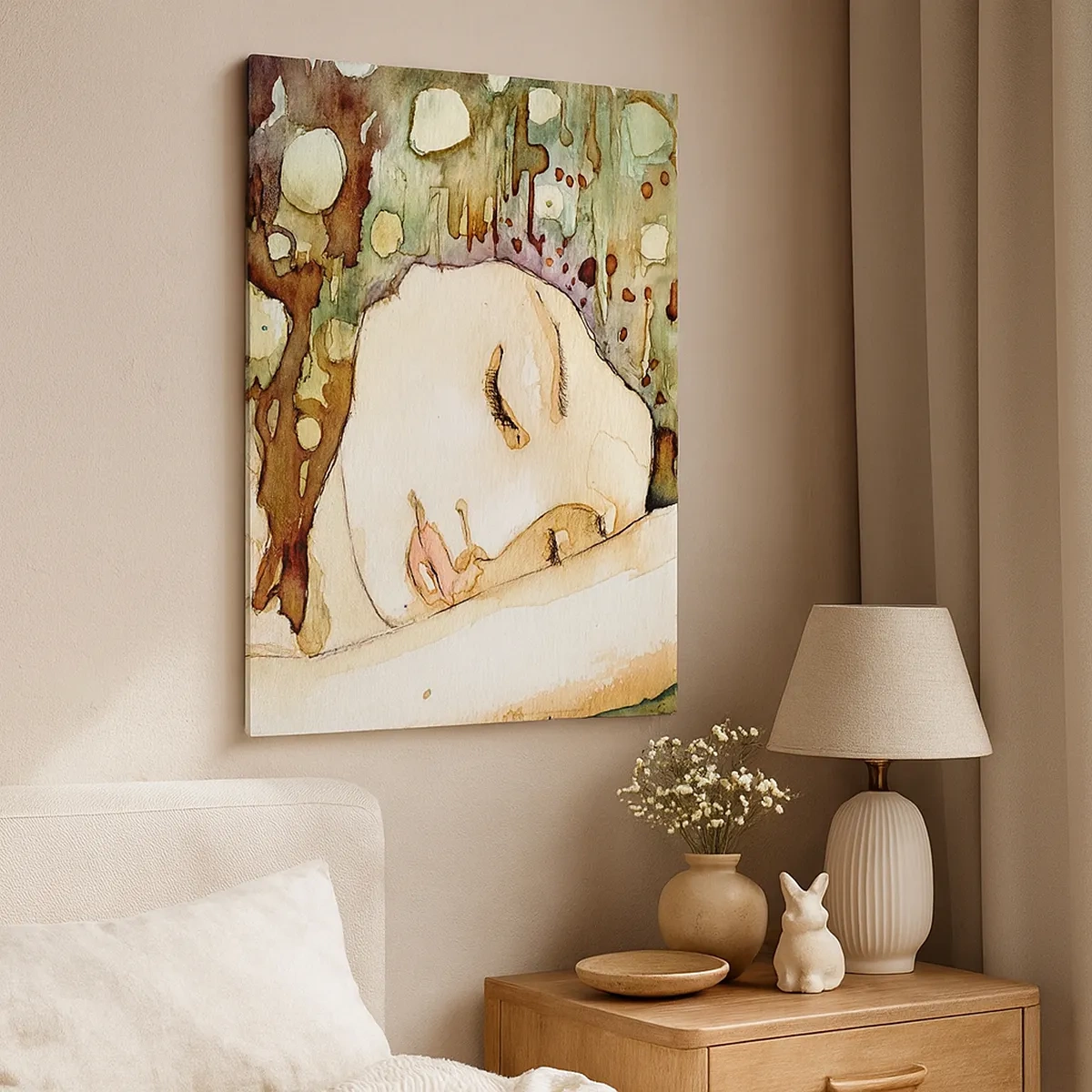 Tablou pe pânză - Visul violet smarald - 50x70 cm