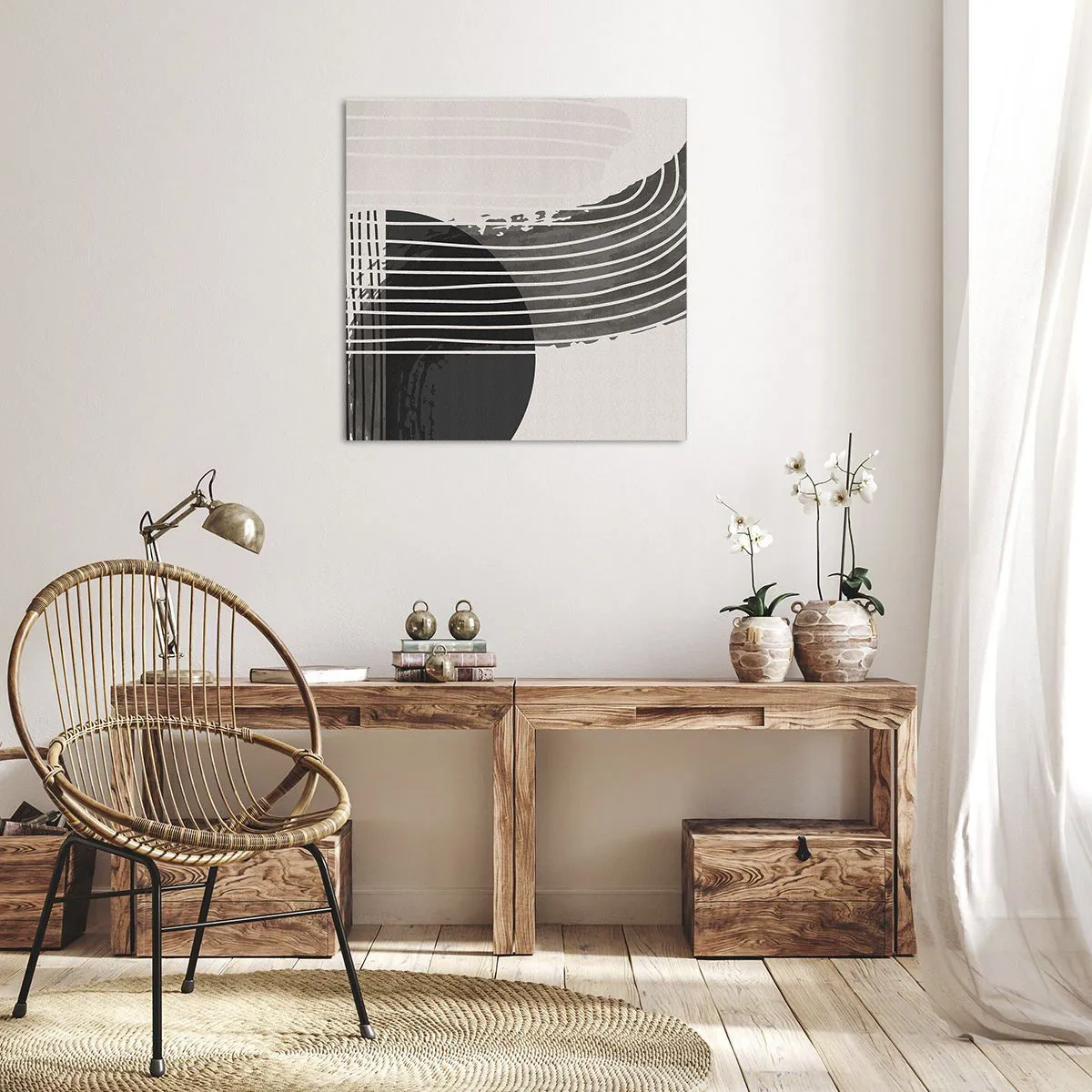 Tablou pe pânză - Până acolo și înapoi - 50x50 cm