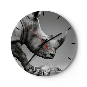 Ceas de perete - Ceas pe sticlă - O forță de neoprit - 40x40 cm
