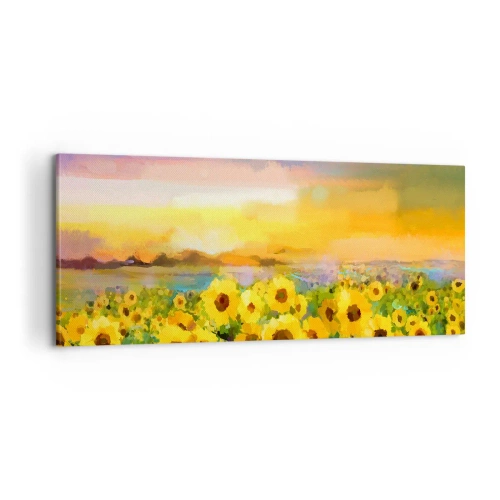 Tablou pe pânză - Soarele însuși a coborât pe pământ - 100x40 cm