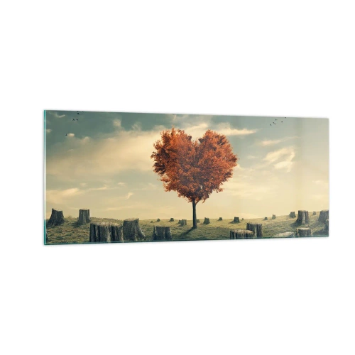 Tablou pe sticlă - Încă mai există speranță - 100x40 cm