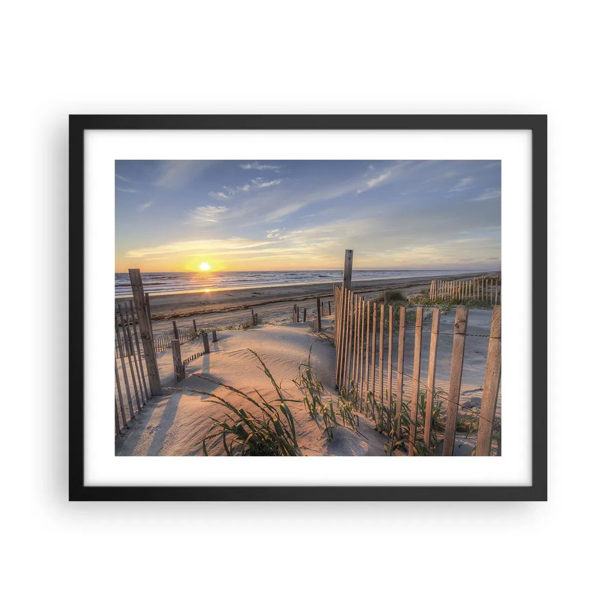 Poster în ramă neagră - Strălucirea și umbra vântului - 50x40 cm