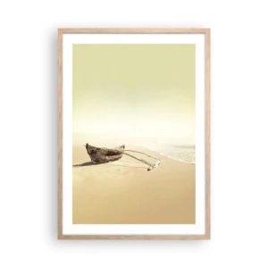 Poster în ramă de stejar deschis - O amintire din Mările Sudului - 50x70 cm