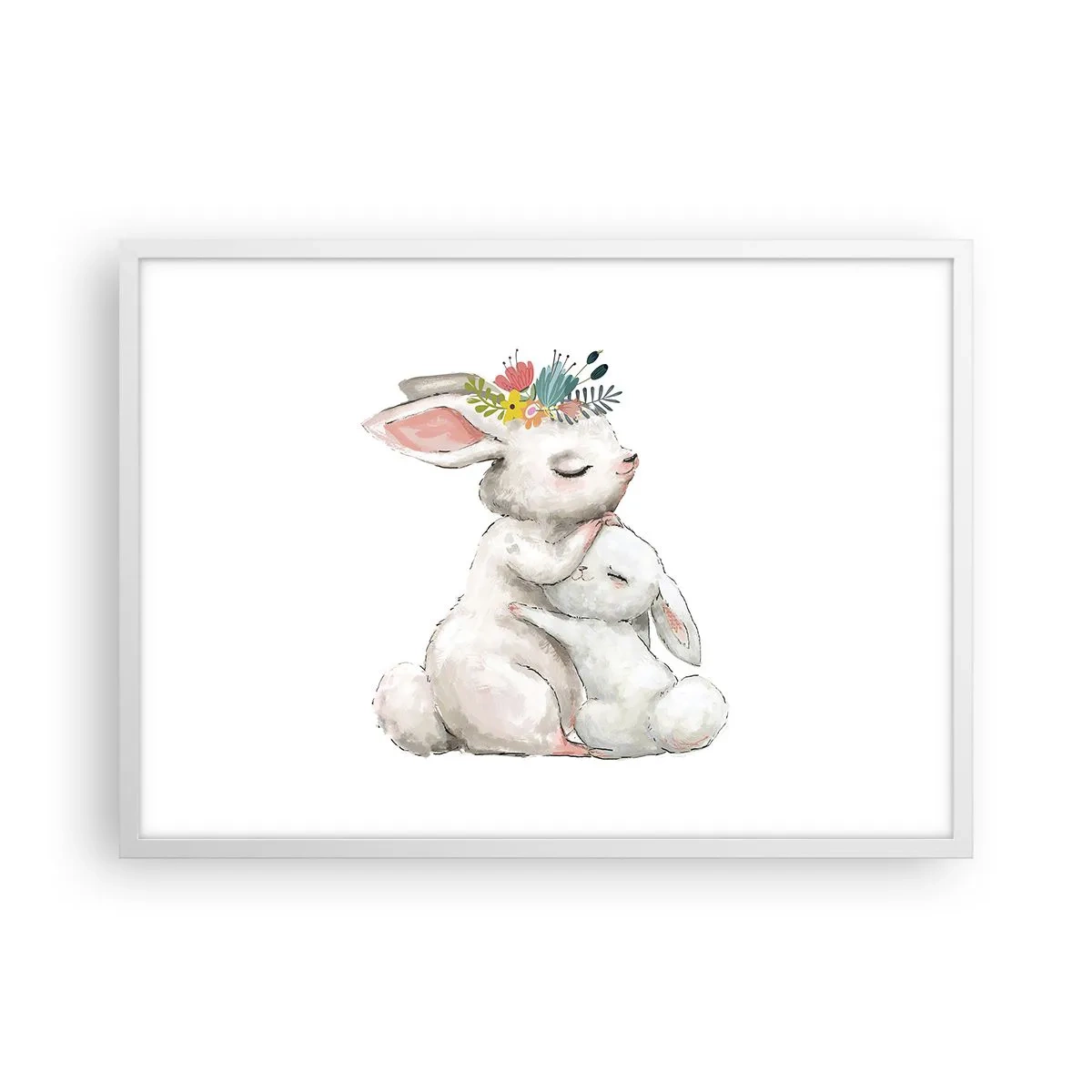 Poster în ramă albă - Ca la mama - 70x50 cm