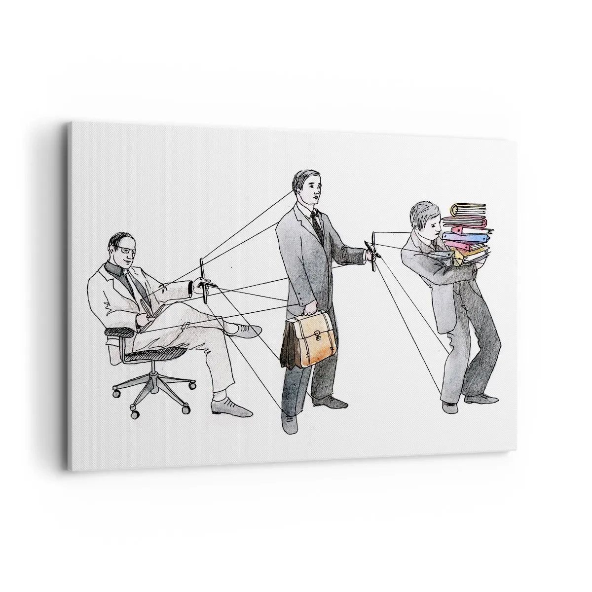 Tablou pe pânză - Fiecare are stăpânul său - 100x70 cm