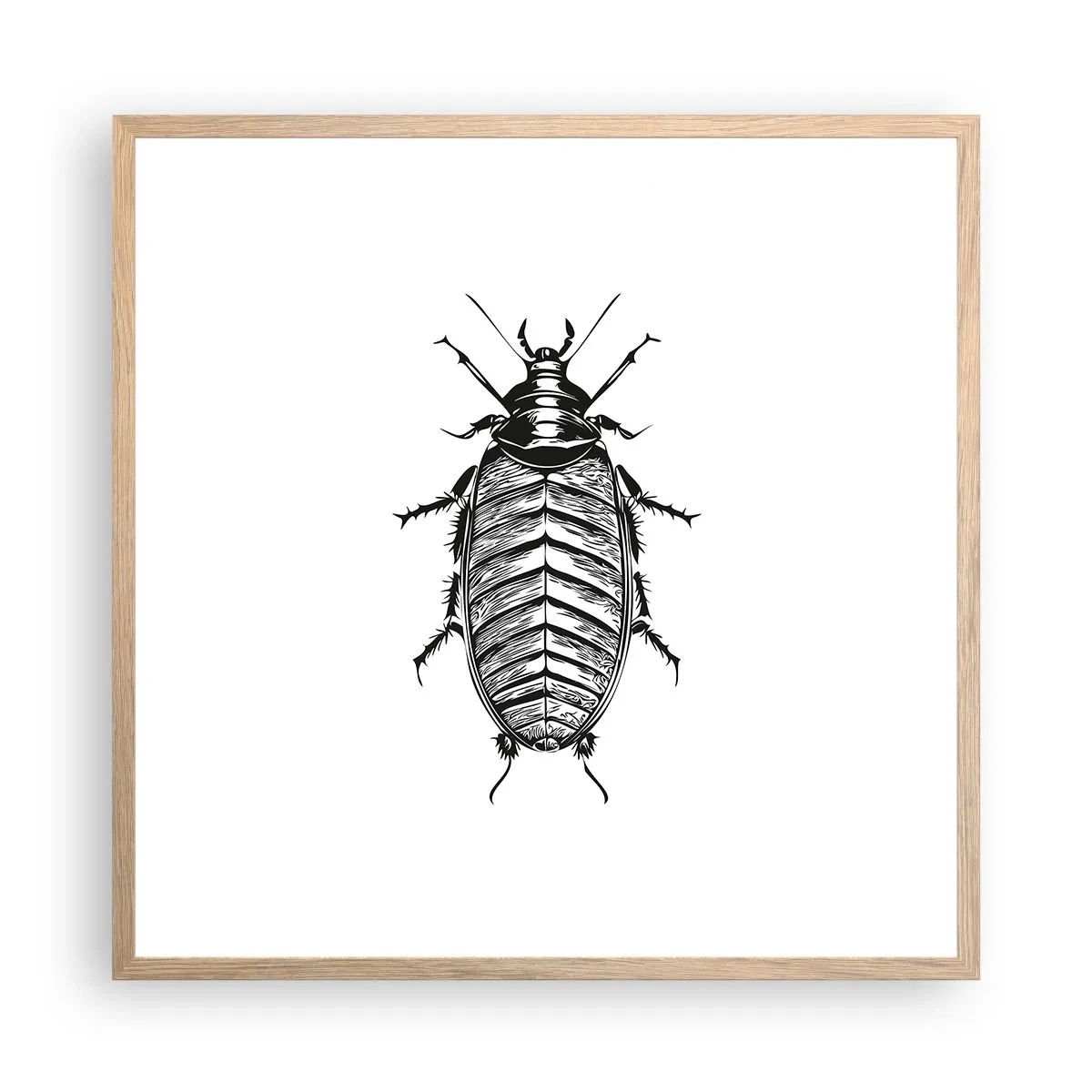 Poster în ramă de stejar deschis - Ce specimen! - 60x60 cm