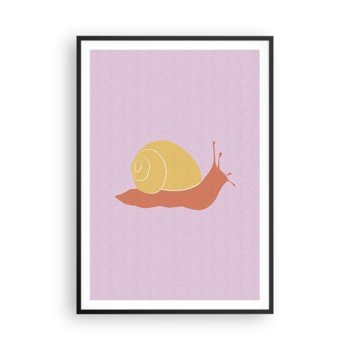 Poster în ramă neagră - Nu e nicio grabă - 70x100 cm