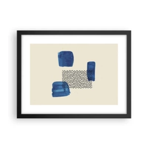 Poster în ramă neagră - Cvartet abstract - 40x30 cm