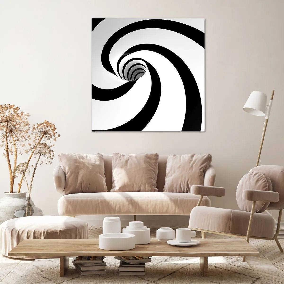 Tablou pe pânză - Să te predai vortexului? - 50x50 cm