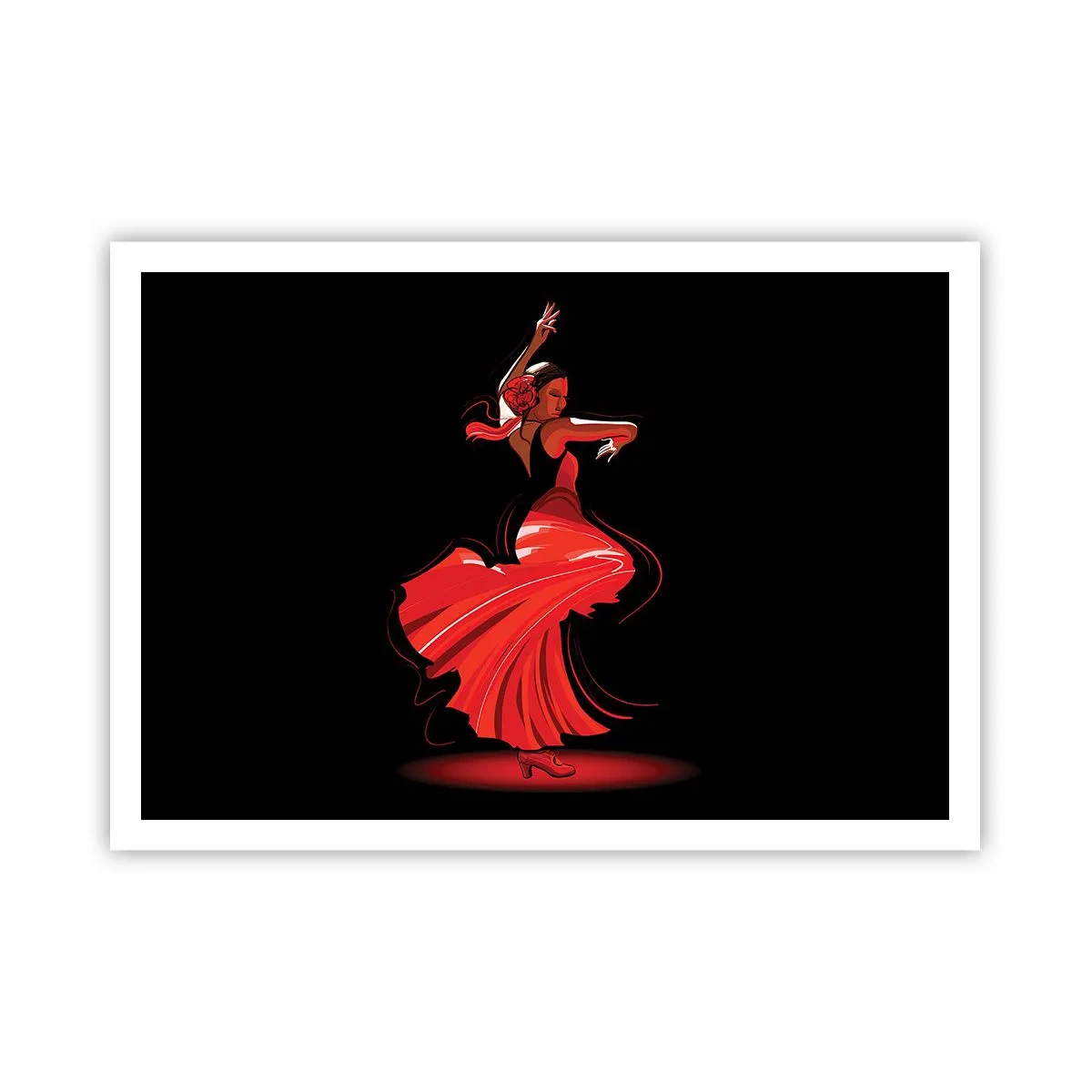 Poster - Spiritul înflăcărat al flamenco-ului - 100x70 cm