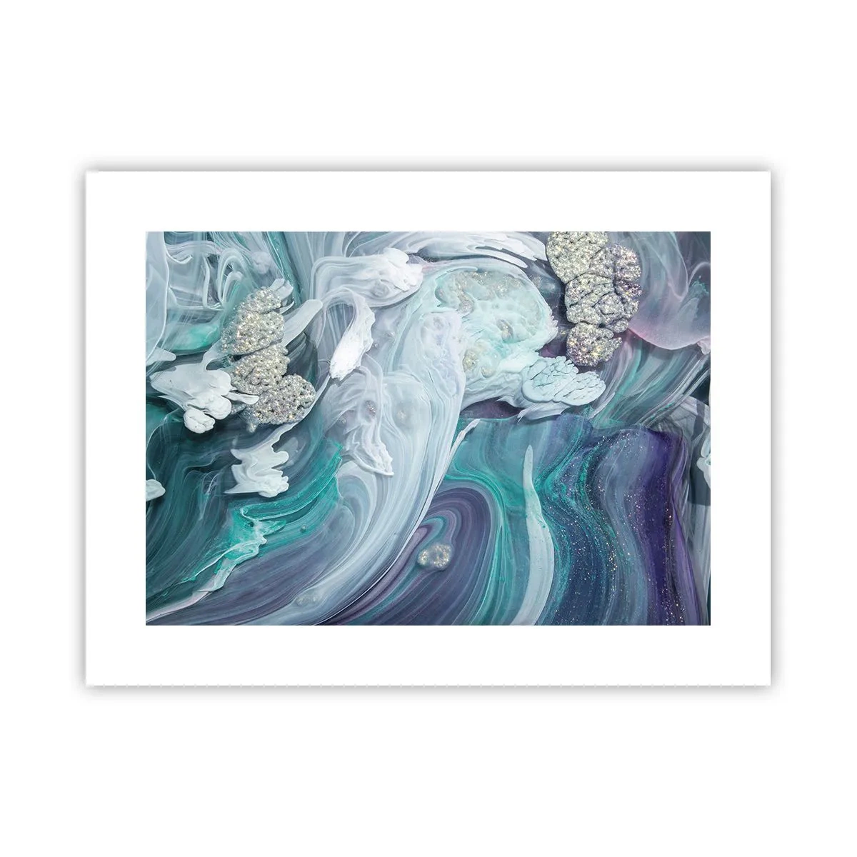 Poster - Râuri de albastru - 40x30 cm