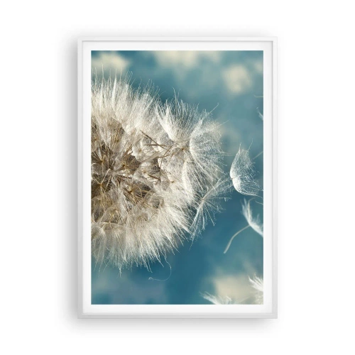 Poster în ramă albă - Respirația unui înger - 70x100 cm