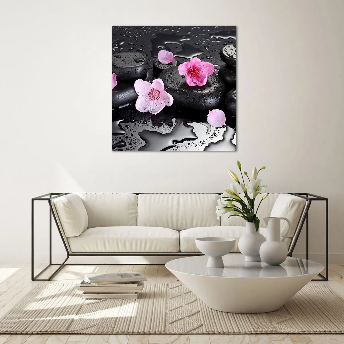 Tablou pe sticlă - Piatră de pe inimă - 70x70 cm