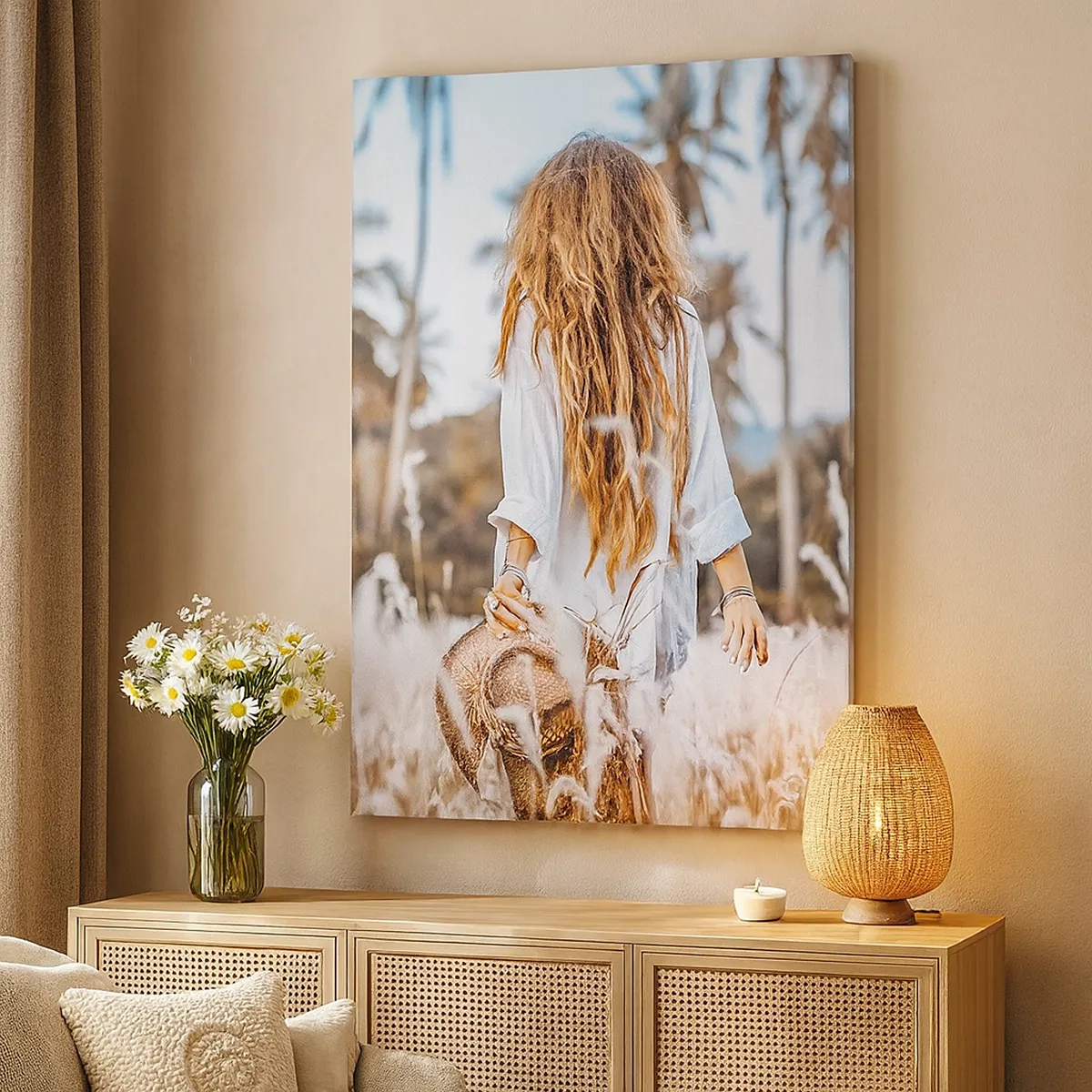 Tablou pe pânză - Născută din puful de iarbă - 50x70 cm