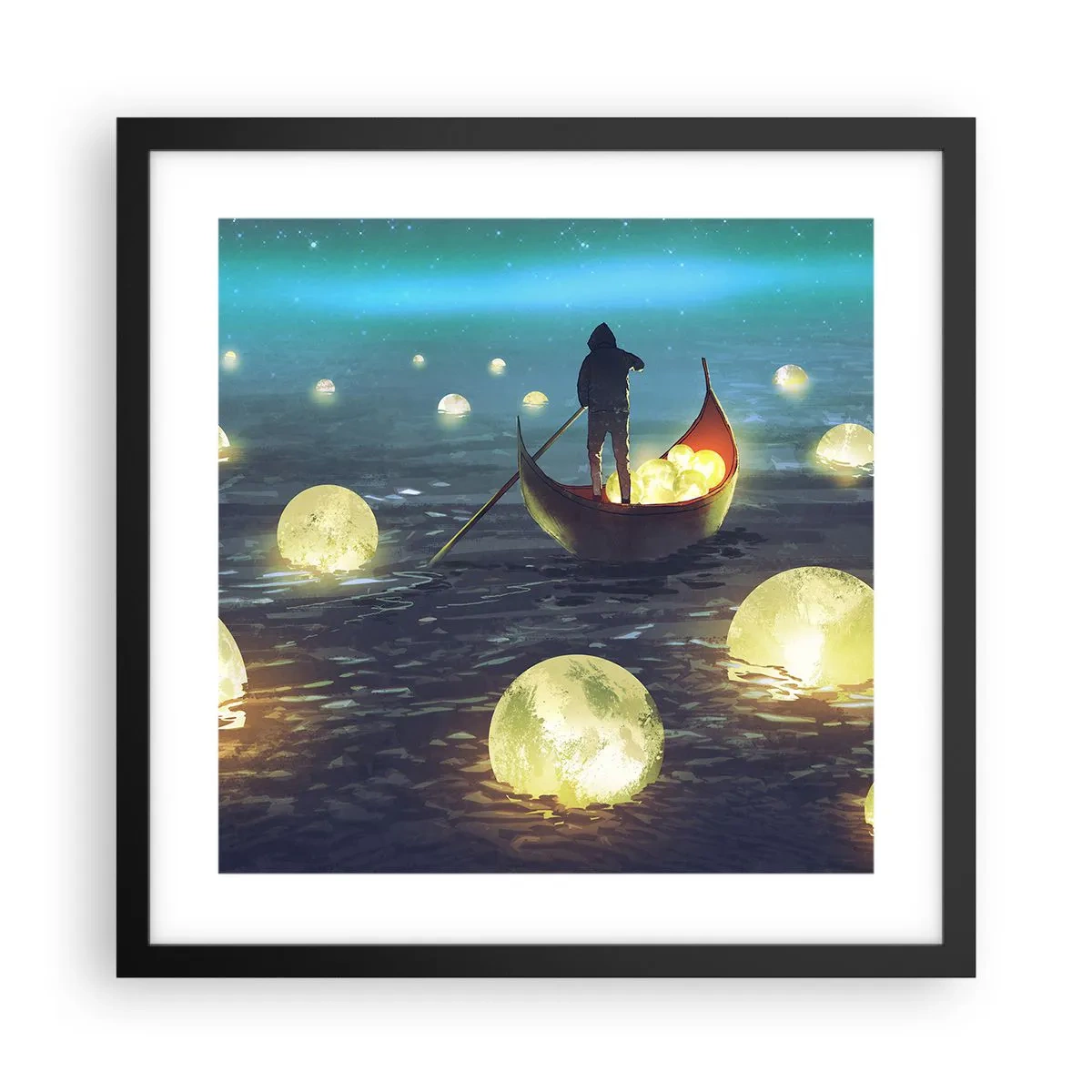 Poster în ramă neagră - Lucruri la care filozofii nu au visat niciodată - 40x40 cm