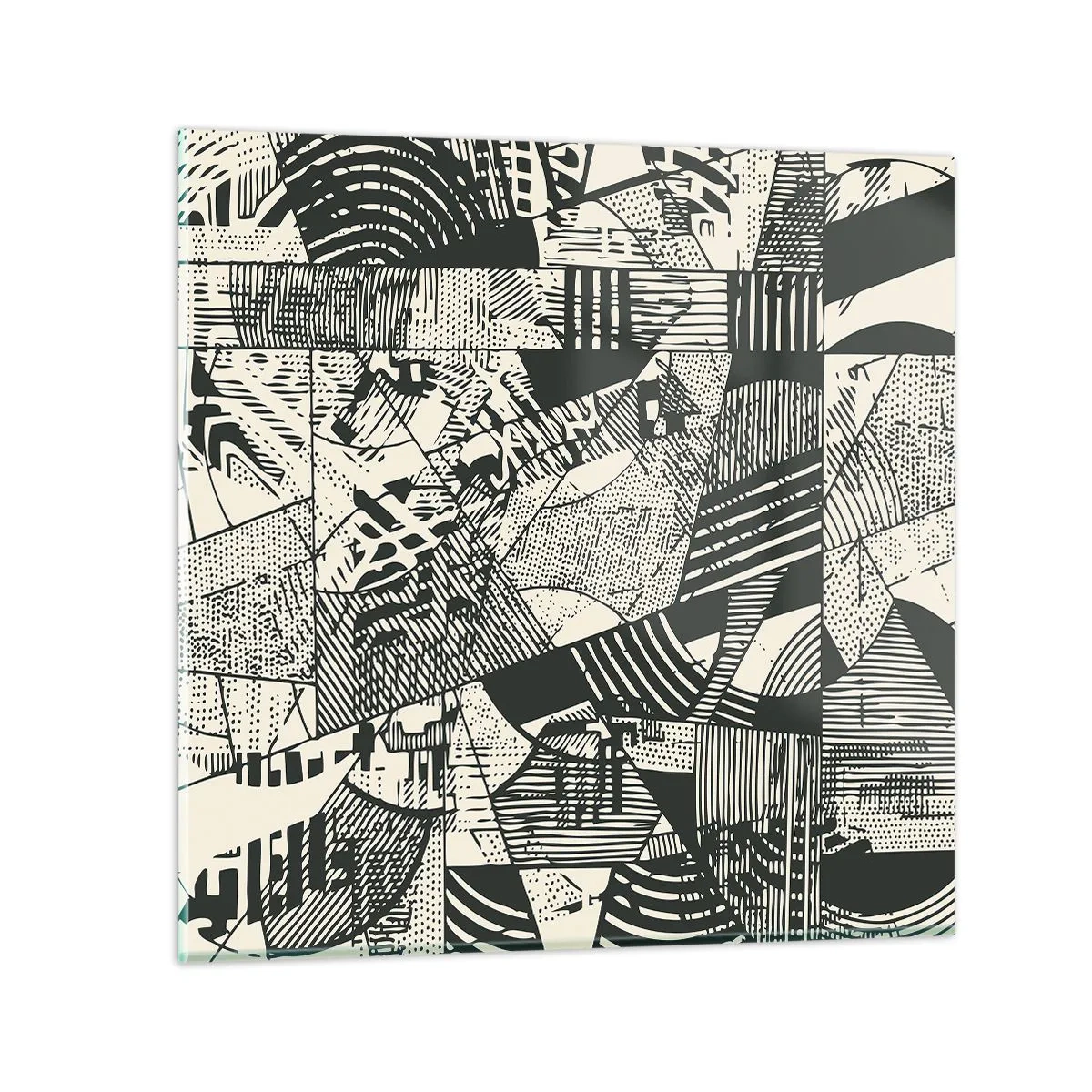 Tablou pe sticlă - Dinamica de astăzi - 70x70 cm