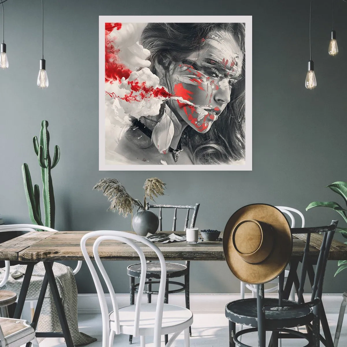 Poster - În aburul absurdului - 60x60 cm