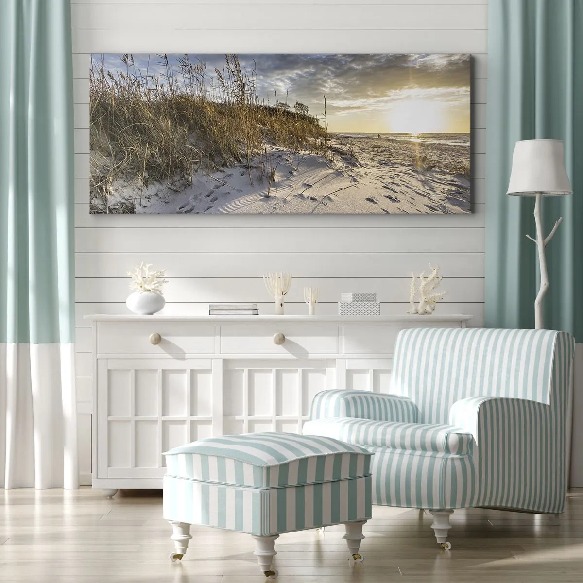 Tablou pe pânză - Invitație la o plimbare - 160x50 cm