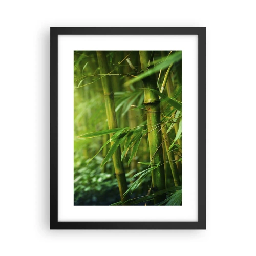 Poster în ramă neagră - Cunoașteți verdeața în sine - 30x40 cm