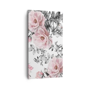 Tablou pe pânză - Pierde-te în florile de trandafir - 45x80 cm