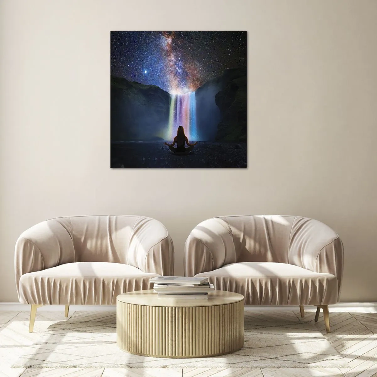 Tablou pe sticlă - Armonie absolută - 50x50 cm