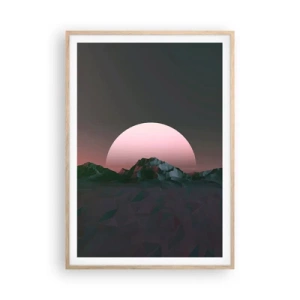 Poster în ramă de stejar deschis - Într-o galaxie învecinată - 70x100 cm