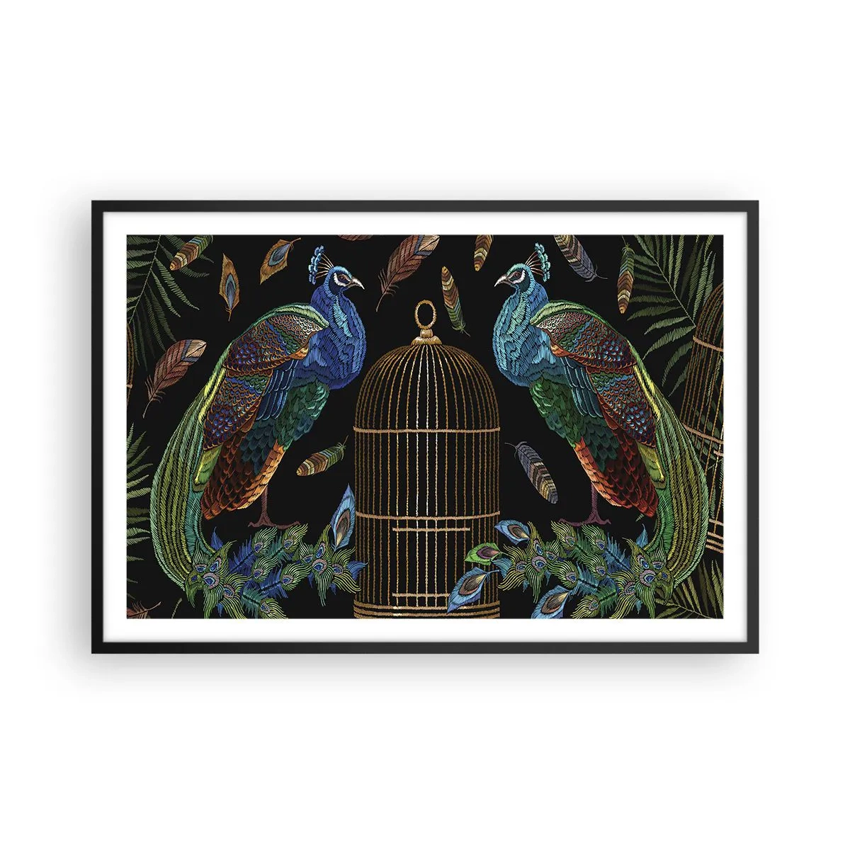 Poster în ramă neagră - În veșmânt regal - 91x61 cm