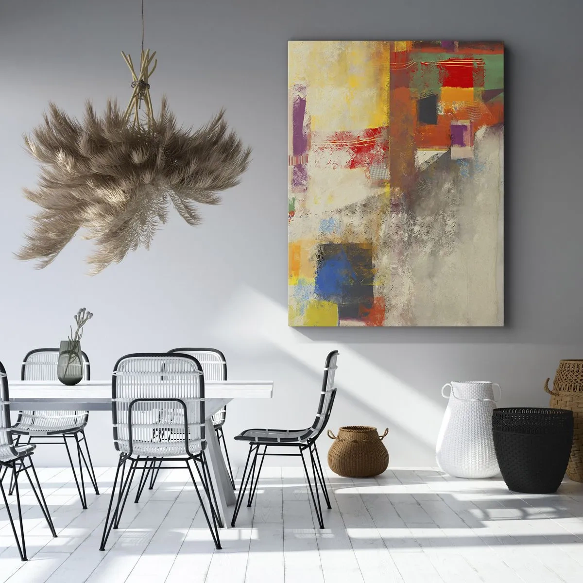 Tablou pe pânză - Geometria culorilor - 70x100 cm