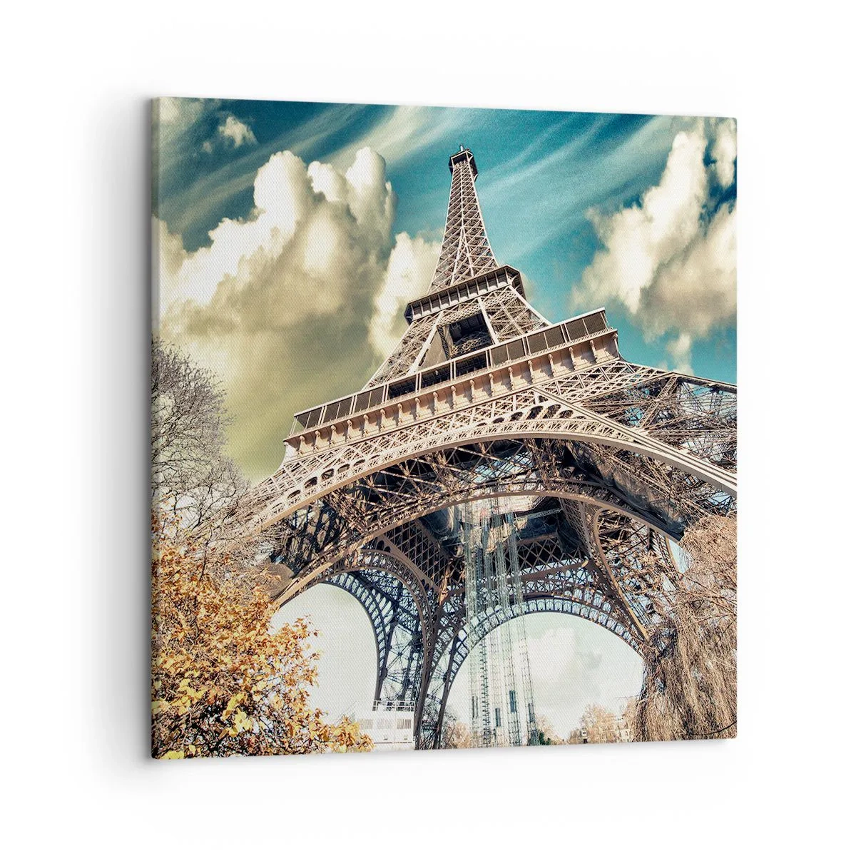 Tablou pe pânză - Și la Paris, în toamna anului .... - 50x50 cm