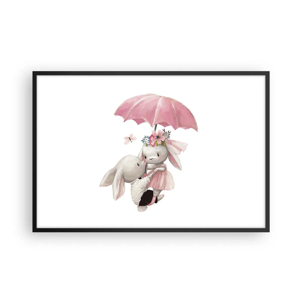 Poster în ramă neagră - Pur și simplu dragoste - 91x61 cm