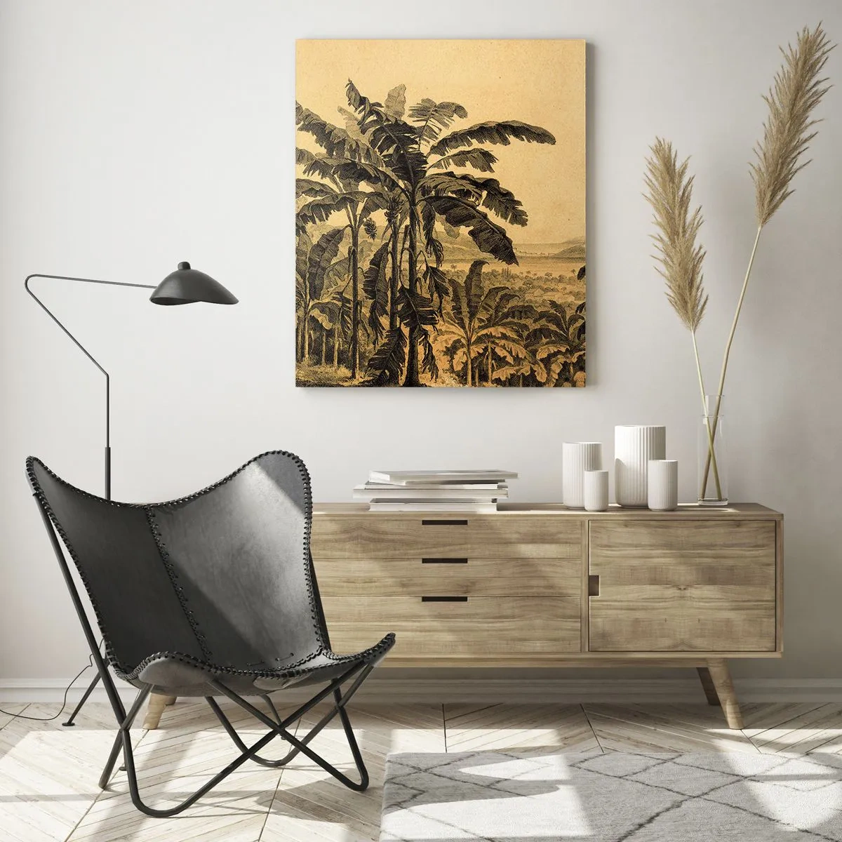 Tablou pe sticlă - În stil colonial - 50x70 cm
